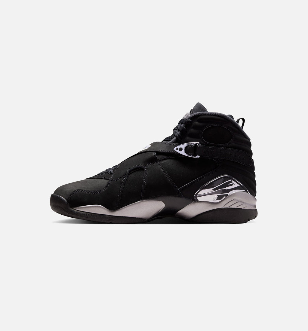 Air Jordan 8 Retro Chrome Black and Light Graphite Men's – Black/White/Light Graphite