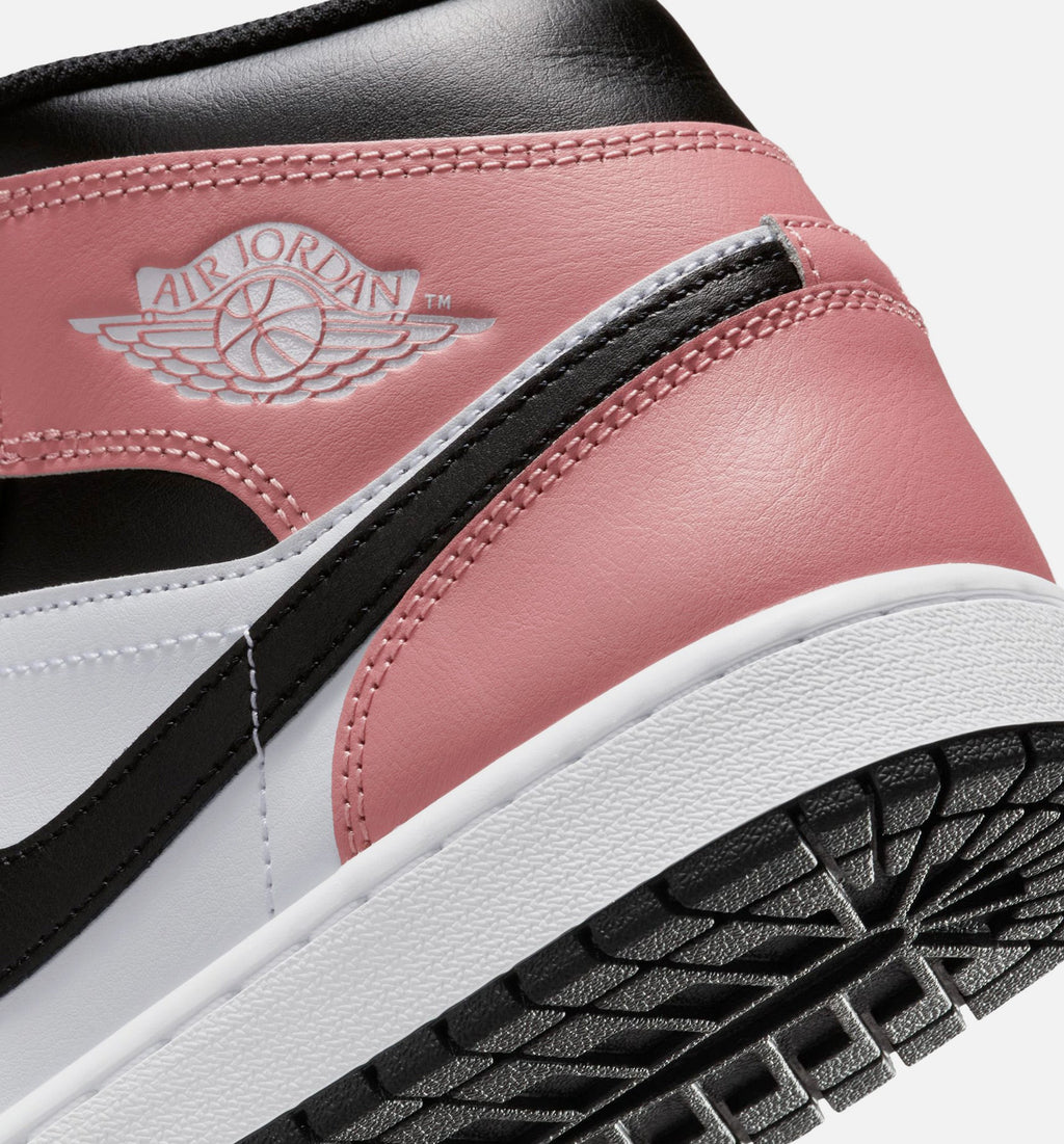 Air Jordan 1 Mid | Men's Lifestyle Shoe | White/Rust Pink/Black