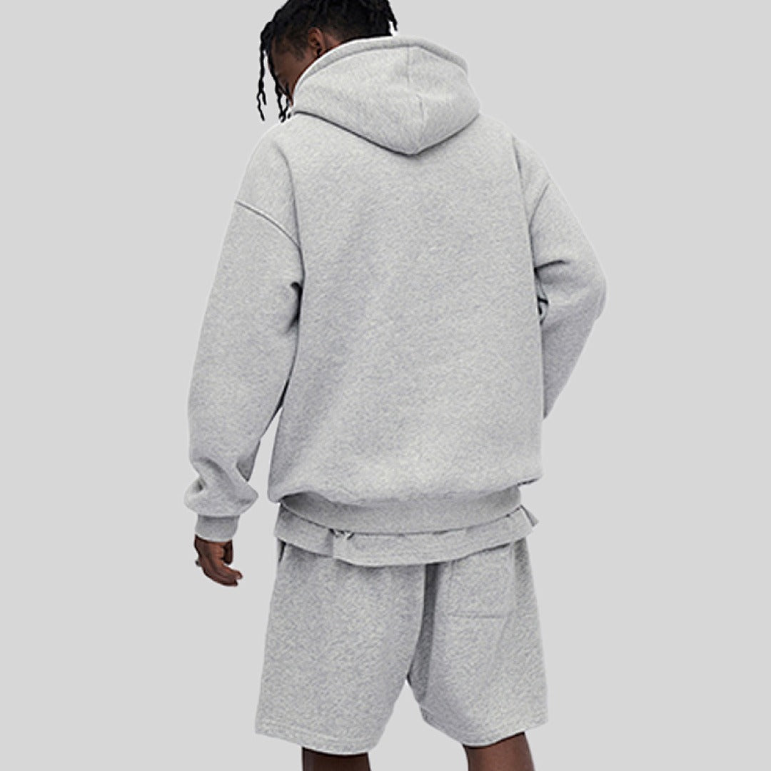 Blank Men's 100% Cotton Heavyweight Streetwear Hoodie