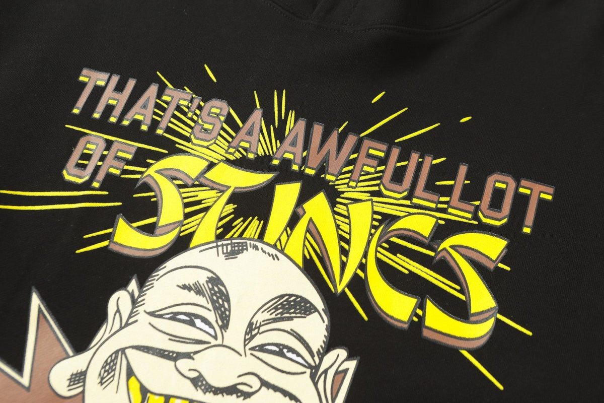 THAT'S A AWFUL LOT OF COUGH SYRUP Stings Character Graphic Hoodie