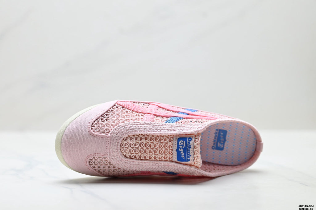 Onitsuka Tiger Retro Sabot Pink Mesh Multicolor Unisex Shoes Style 24