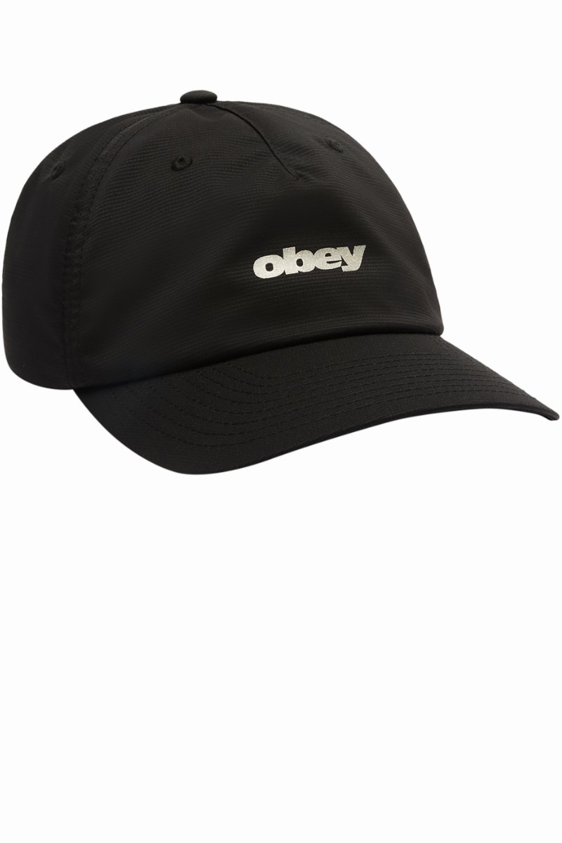 OBEY STRIDE 5 PANEL CAP Black
