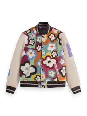 S&S Burton Morris Jacket 'Flowers/Hearts AOP'