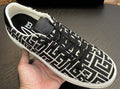 Balmain B-Skate Patterned Low-Top Sneakers - Black and White