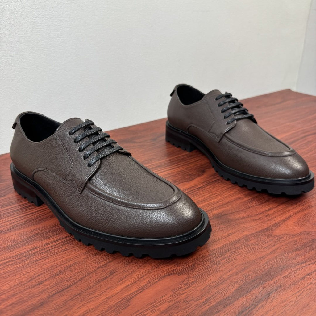 Dolce & Gabbana Men's Grained Leather Derby Shoes