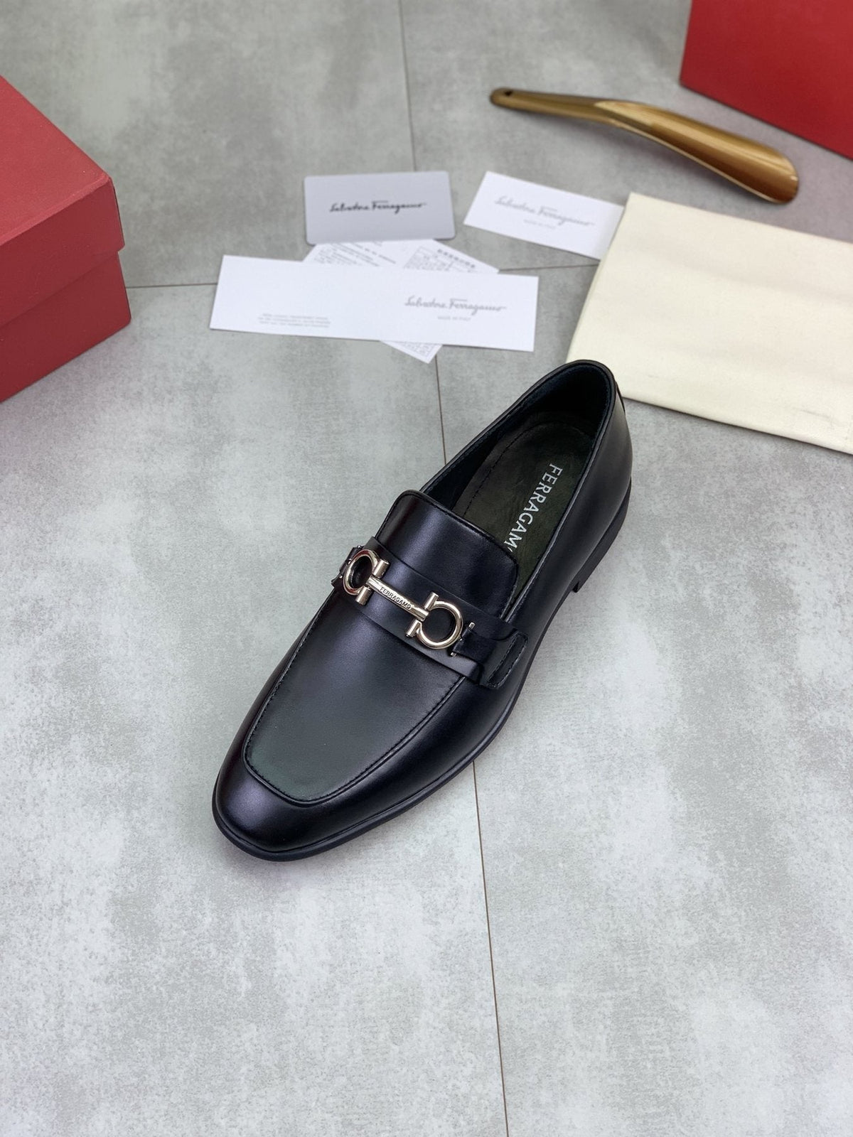 Salvatore Ferragamo Metal Bit Loafers