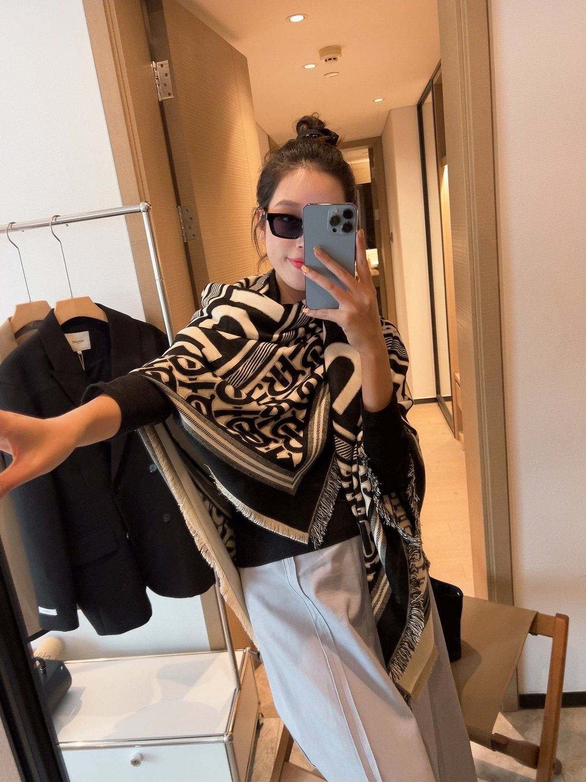 Burberry Graphic Square Scarf