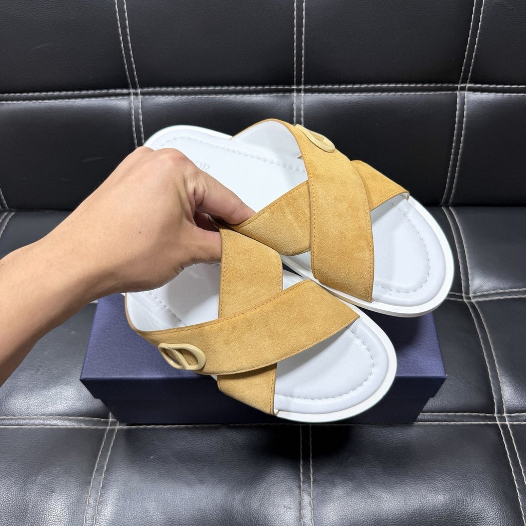 Dior Men's Crossover Slide Sandals