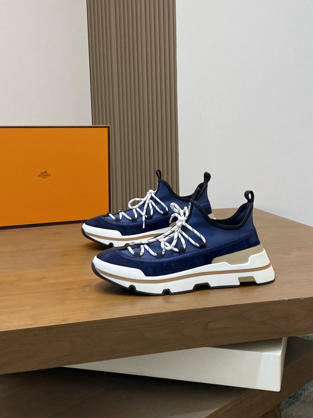 Hermès Men's Bouncing Low-Top Sneakers