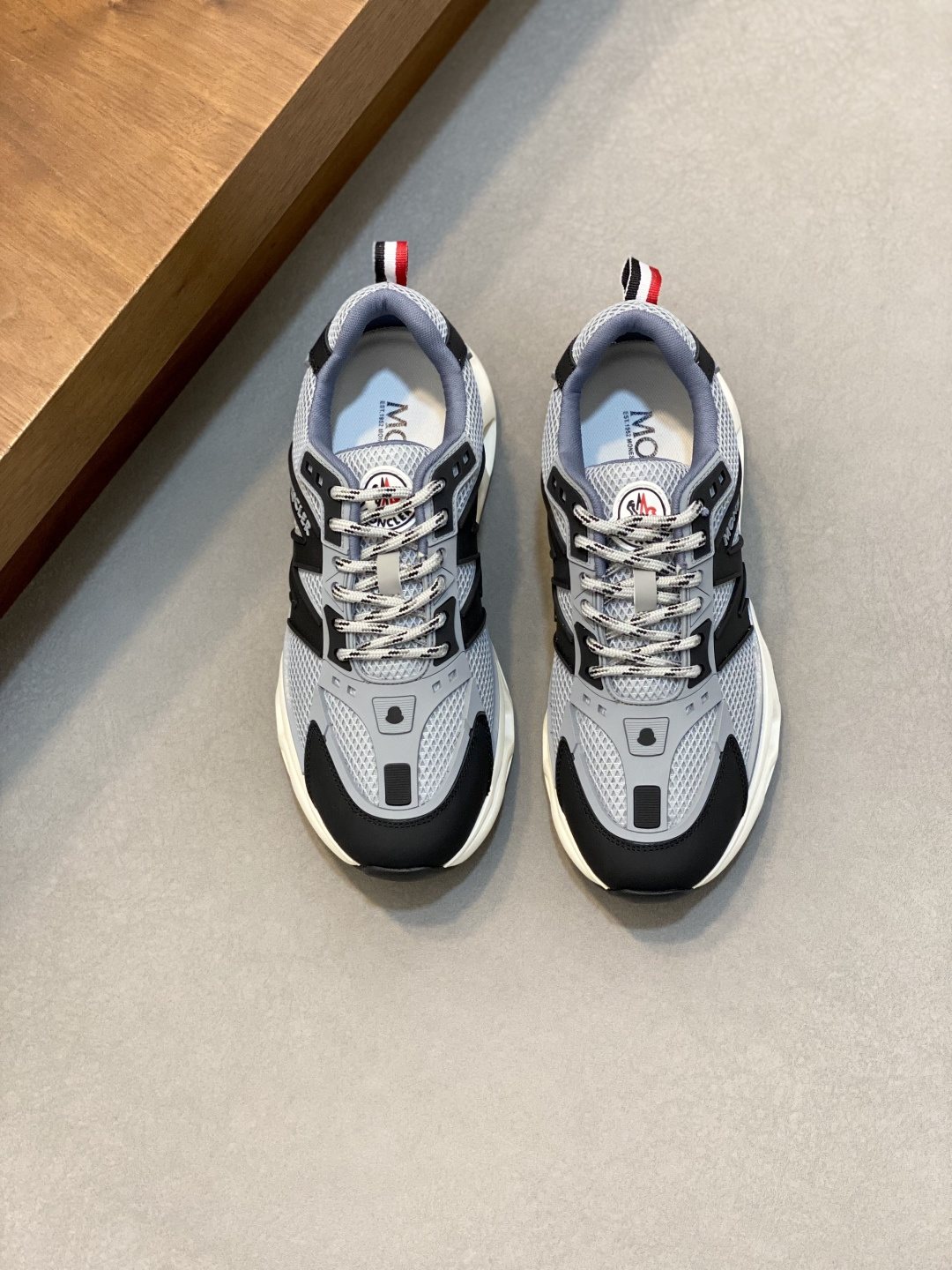 Moncler Men's Mesh Panel Sneakers - Lace-Up Closure