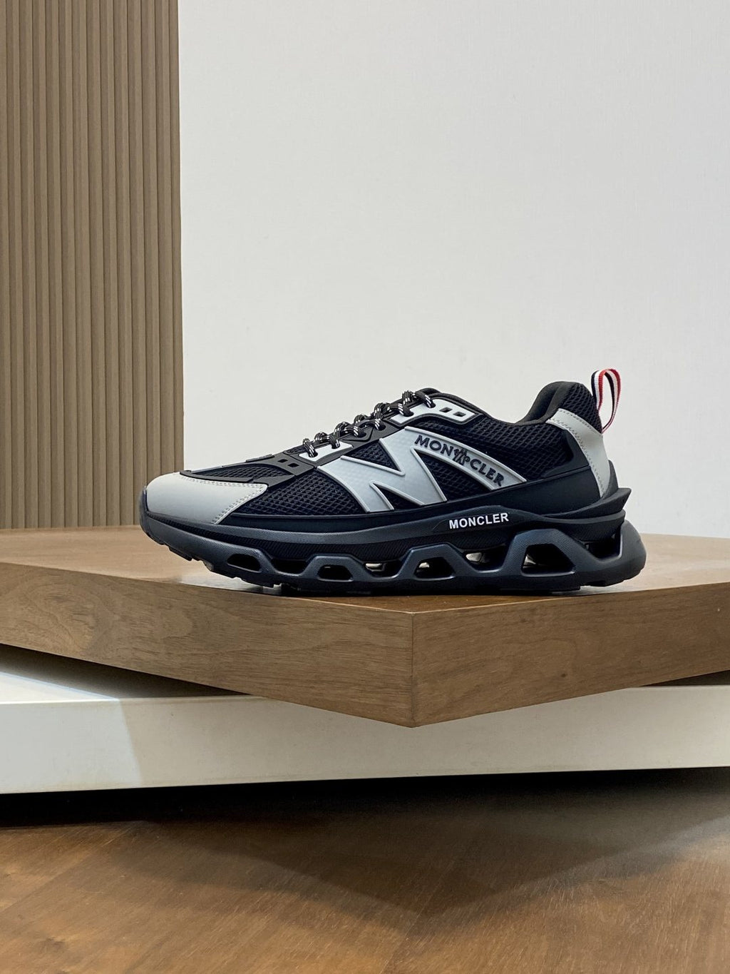 Moncler Men's Mesh Panel Sneakers - Lace-Up Closure