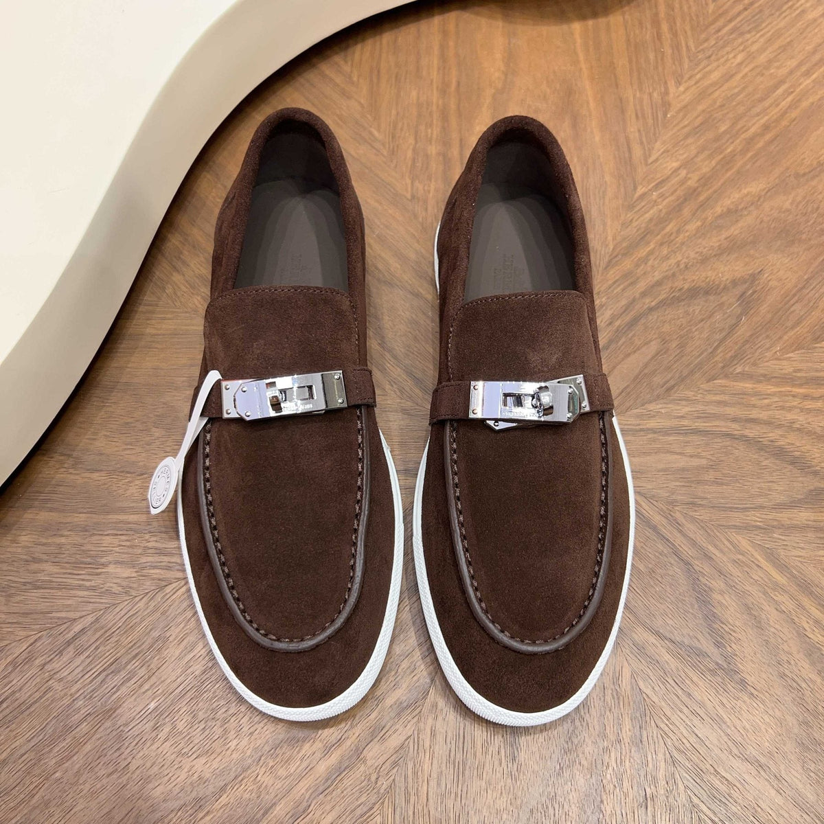Hermès Men's Textured Bar Loafers