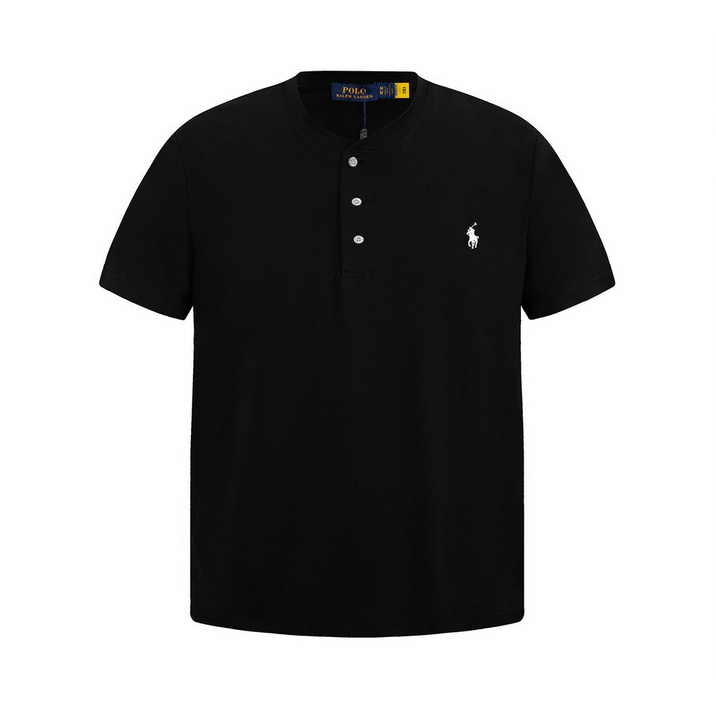 Ralph Lauren Embroidered Three-Button Henley Shirt