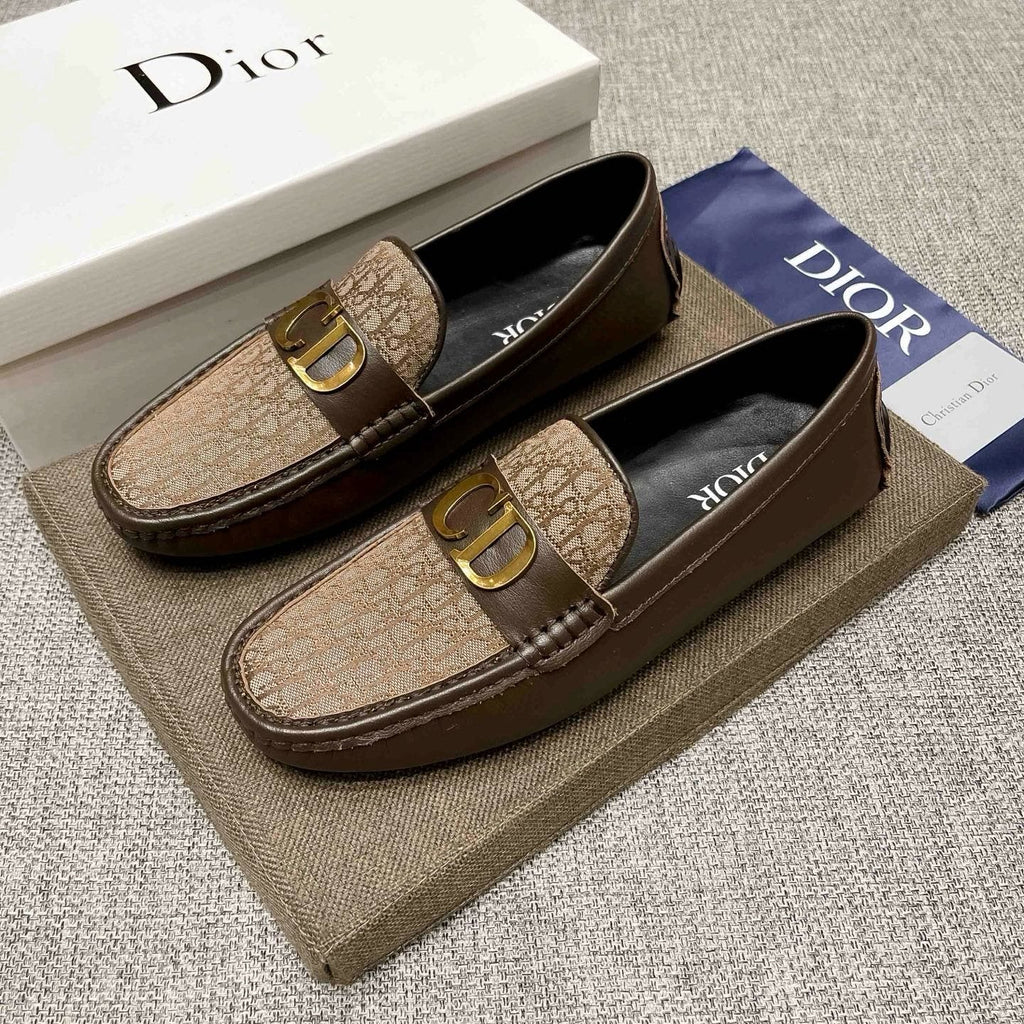 Dior Men's Monogram Hardware Loafers